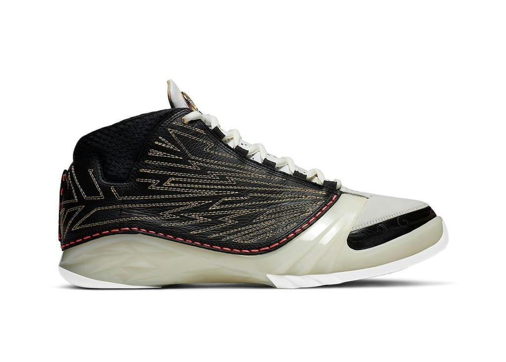 Jordan 23 Titan CZ6222-001 Black Sail White Metallic Gold Sneakers