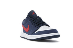 Air Jordan 1 Low USA Midnight Navy Gym Red White CZ8454-400 Sneakers