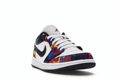 Jordan 1 Low Nothing But Net White/Dark Obsidian-Team Red CZ8659-100