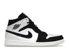 Jordan 1 Mid Diamond Shorts DH6933-100 White/Black Sneakers