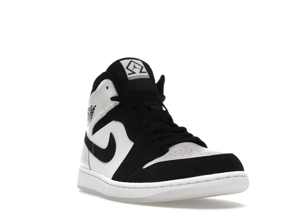 Jordan 1 Mid Diamond Shorts DH6933-100 White/Black Sneakers