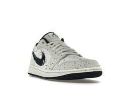 Air Jordan 1 Low Brushstroke DM3528-100 Natural/Black-Multi Sneakers