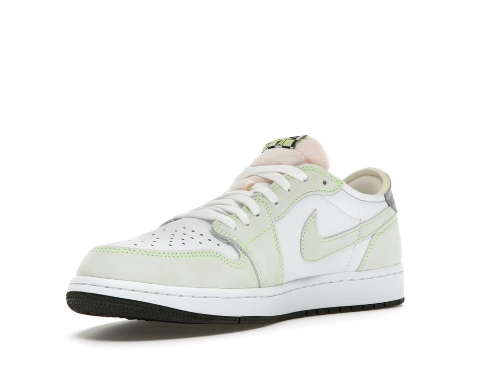 Air Jordan 1 Retro Low White Ghost Green Black DM7837-103
