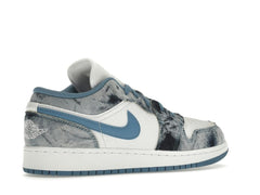 Air Jordan 1 Low Washed Denim GS Blue White Sneakers DM8947-100