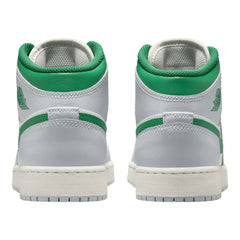 Jordan 1 Mid White Pure Platinum Pine Green (GS)