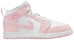 Jordan 1 Mid Pink Foam Fire Red White (PS)