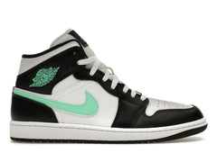 Jordan 1 Mid Green Glow (DQ8426-103) White/Black-Green Glow Sneakers