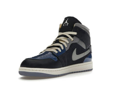 Air Jordan 1 Mid SE Craft Obsidian French Blue Ashen Slate White Sneakers – DR8868-400
