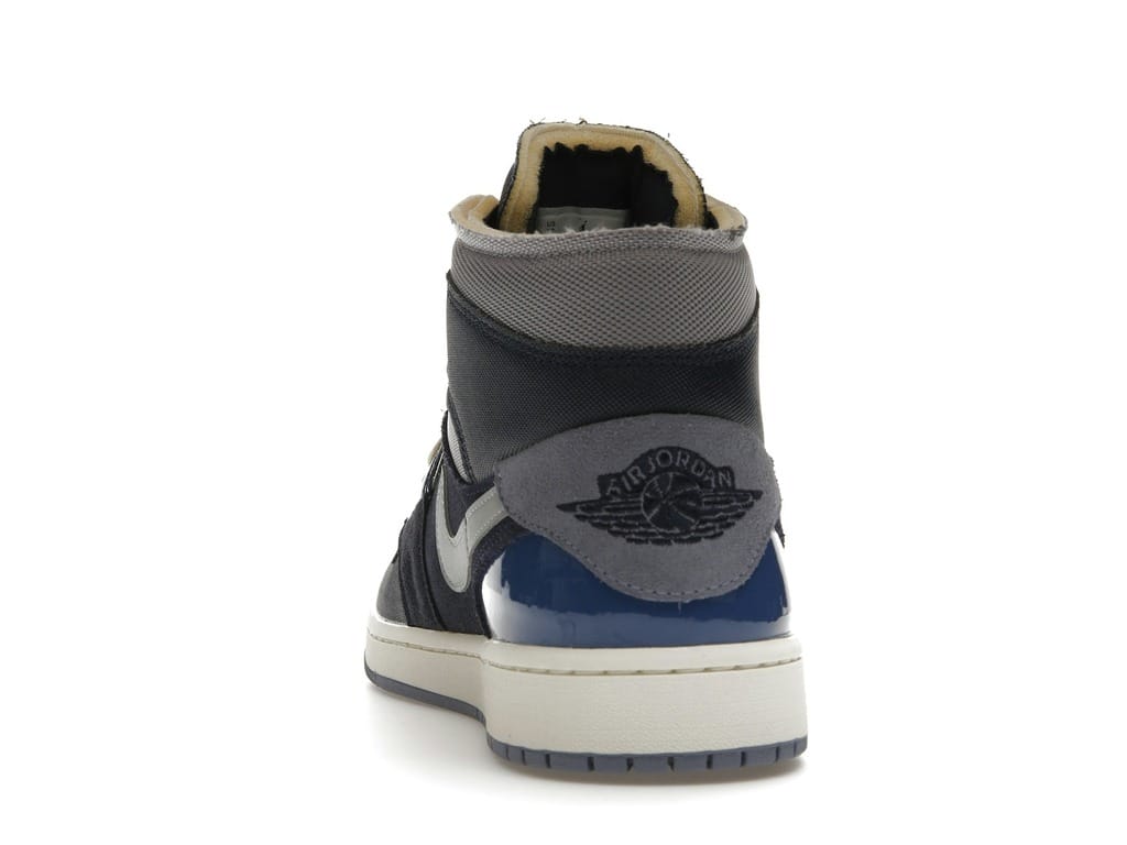 Air Jordan 1 Mid SE Craft Obsidian French Blue Ashen Slate White Sneakers – DR8868-400