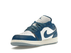Jordan 1 Low Industrial Blue Sneakers – White/Sail/Industrial Blue – FN5214-141