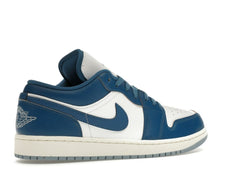 Jordan 1 Low Industrial Blue Sneakers – White/Sail/Industrial Blue – FN5214-141