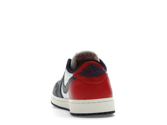Jordan 1 Retro Low OG Howard University Sneakers – White/Gym Red/Navy – HQ2993-100