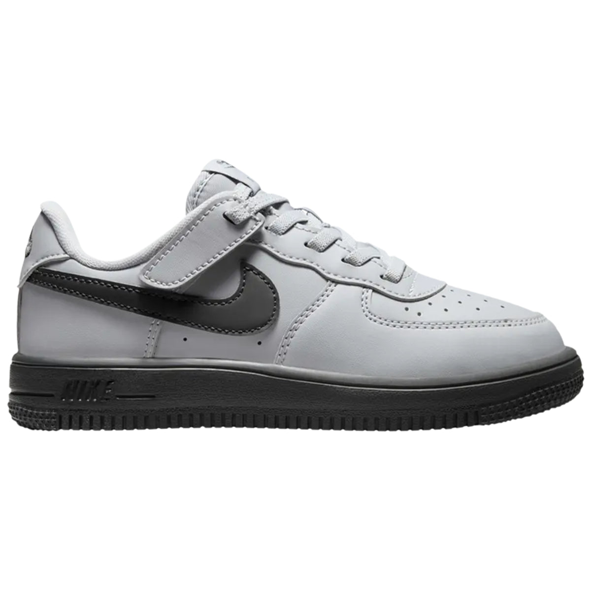 Nike Force 1 Low EasyOn Wolf Grey Dark Smoke Grey (PS)