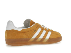 Adidas Gazelle Indoor Women’s Orange Peel White Sneakers HQ8716