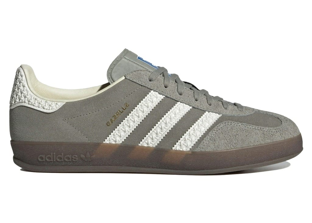Adidas Gazelle Indoor Dark Grey White Sneakers IF1807
