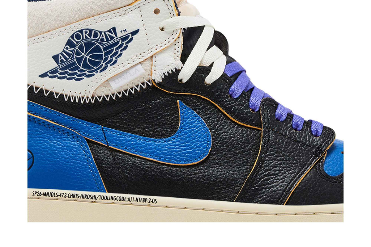Fragment Design X Union La X Air Jordan 1 Retro High Og Sport Royal Black Navy Sport Royal Sail