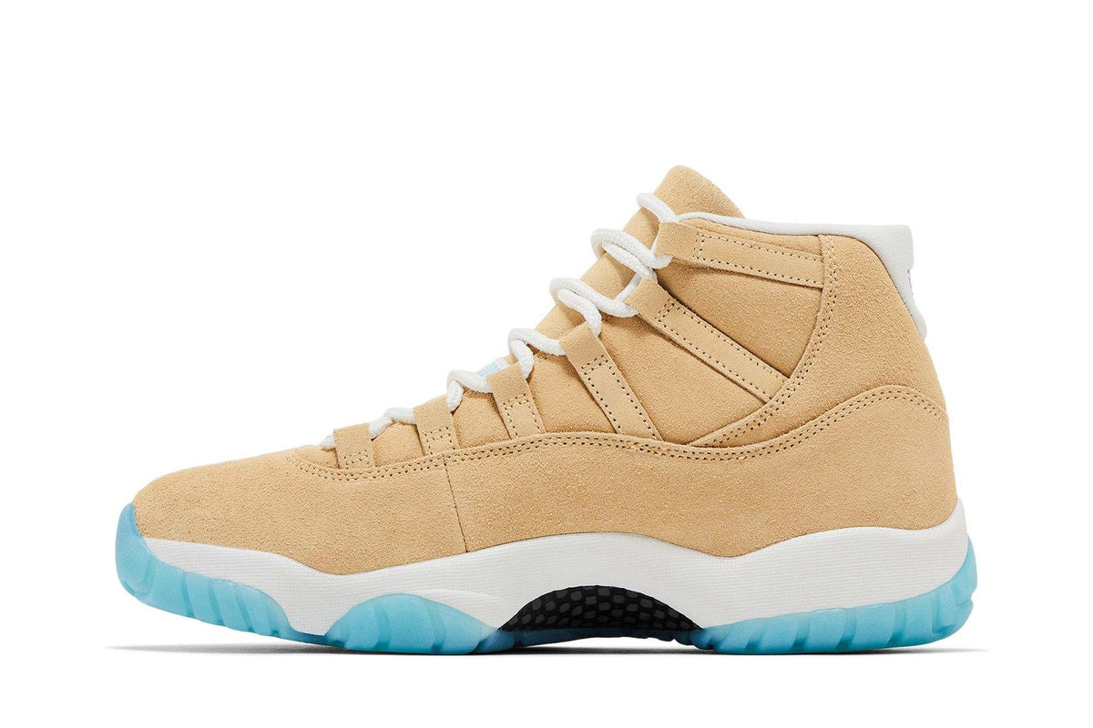 Air Jordan 11 Retro H Town Canvas Metallic Silver Summit White Football Blue