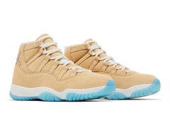 Air Jordan 11 Retro H Town Canvas Metallic Silver Summit White Football Blue