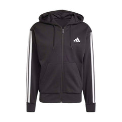 Essentials 3 Stripes Fleece FZ Hoody -Mens