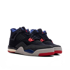 Air Jordan 4 Retro 'Rare Air' (PS) - Black/Fire Red/Deep Royal Blue