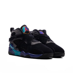 Air Jordan 8 Retro 'Aqua' (PS) - Black/Multi Color
