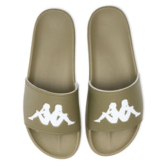 Authentic Adam 2 Slides - Green Olive/White