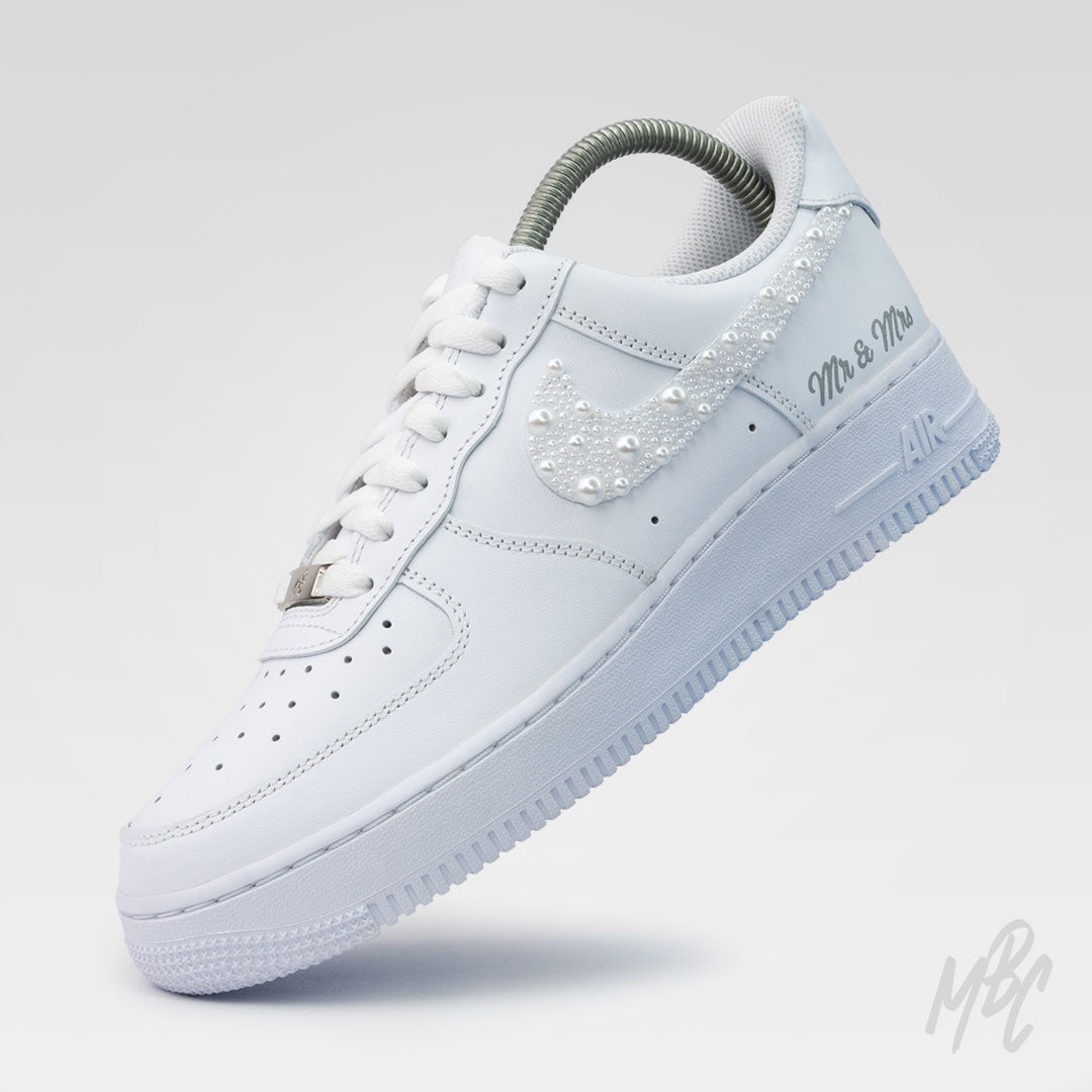 Pearl Swooshes - Air Force 1 Custom