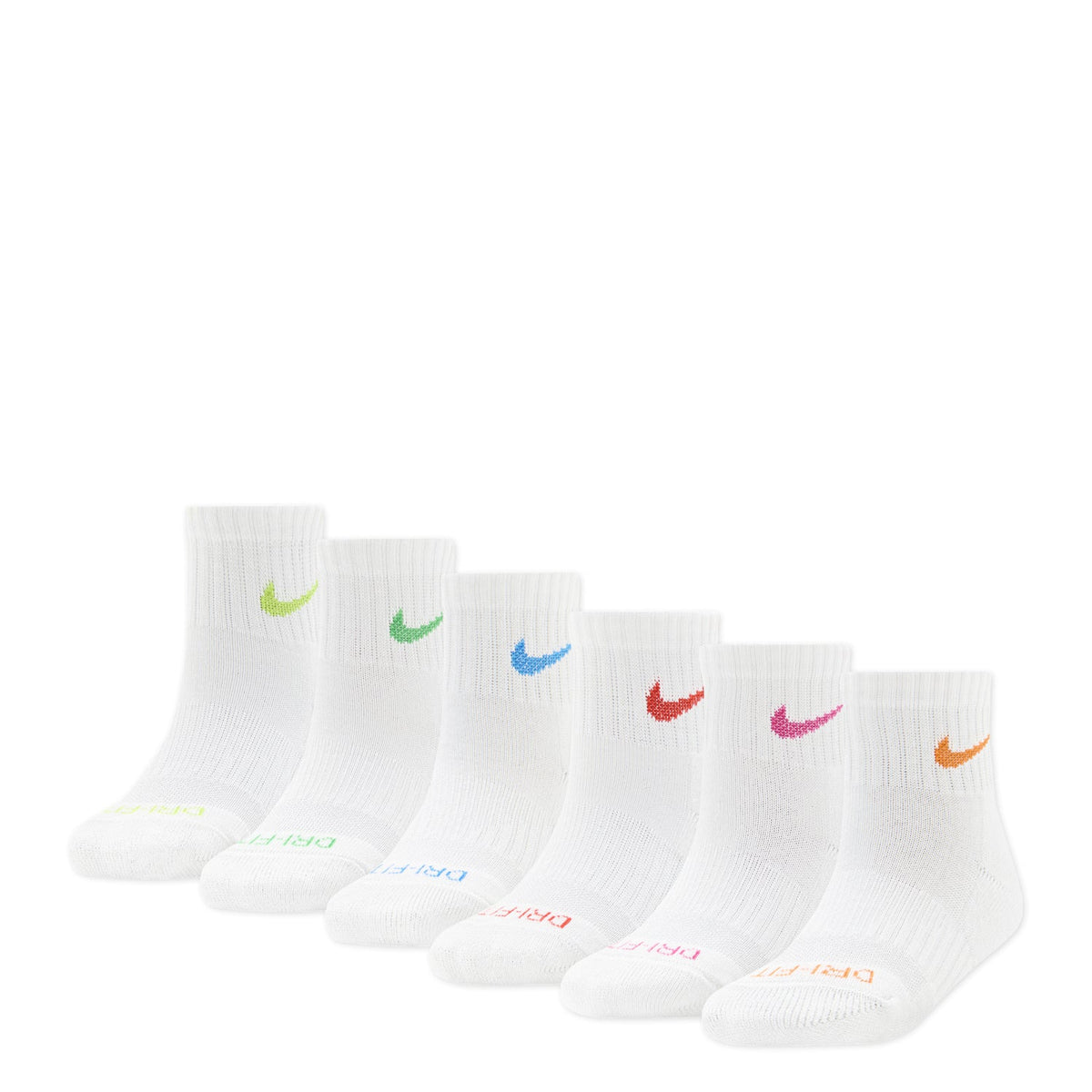 6 Pack XXS Dri-Fit Performance Basic Quarter