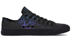 Goal Pattern Black Lowtop Sneaker