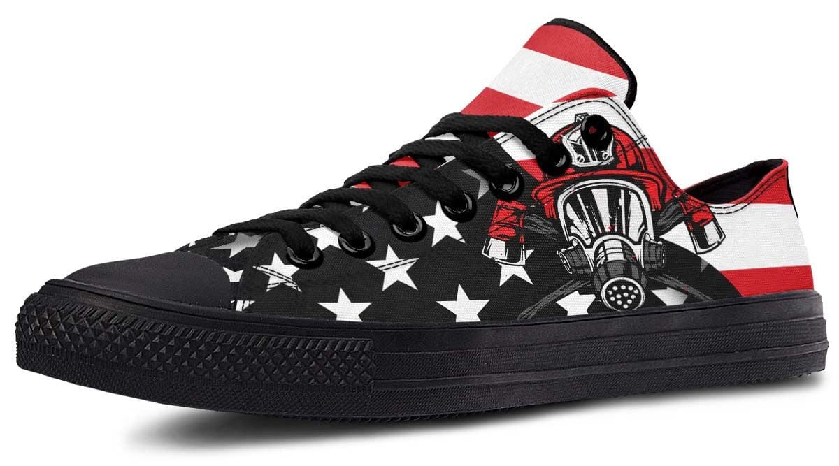 Firefighter Black Lowtop Sneaker