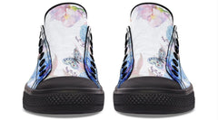 Colorful Flower with Dog pattern Lowtop Sneaker