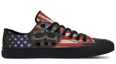 American Skull Black Lowtop Sneaker