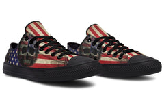 American Skull Black Lowtop Sneaker