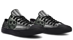 B&W American Skull Black Lowtop Sneaker