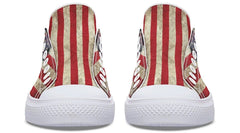 American Skull White Lowtop Sneaker
