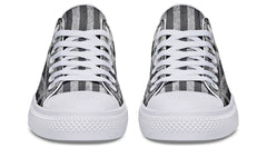 B&W American Skull White Lowtop Sneaker