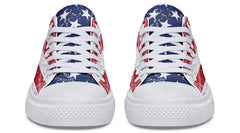 American Flag White Lowtop Sneaker