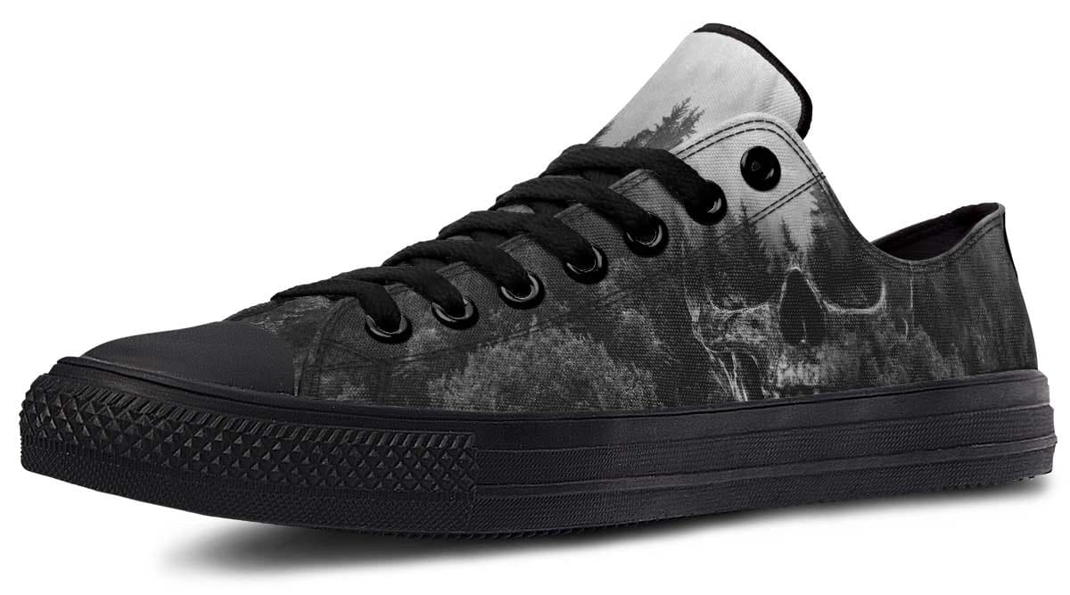 Dead Forest Pattern Black Lowtop Sneaker