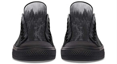Dead Forest Pattern Black Lowtop Sneaker