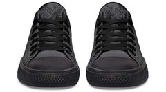 Moth and Rose Black Lowtop Sneaker