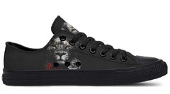 Lion and Rose Black Lowtop Sneaker