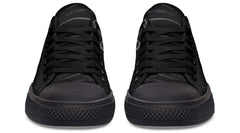 Death and Crow Black Lowtop Sneaker