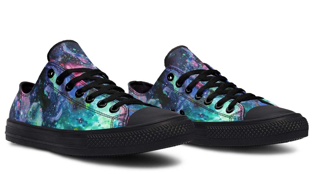 Galaxy Color Black Lowtop Sneaker