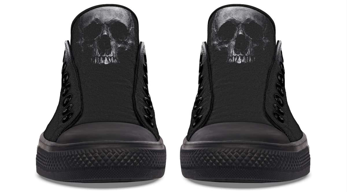 Just a Skull Black Lowtop Sneaker