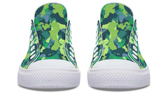 Moss Camo Pattern White Lowtop Sneaker