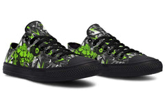 Green Polygon Gym Dumbbell Pattern Lowtop Sneaker