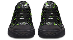 Green Polygon Gym Dumbbell Pattern Lowtop Sneaker