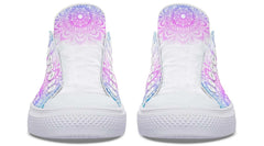 Mandala Skull Pattern White Lowtop Sneaker