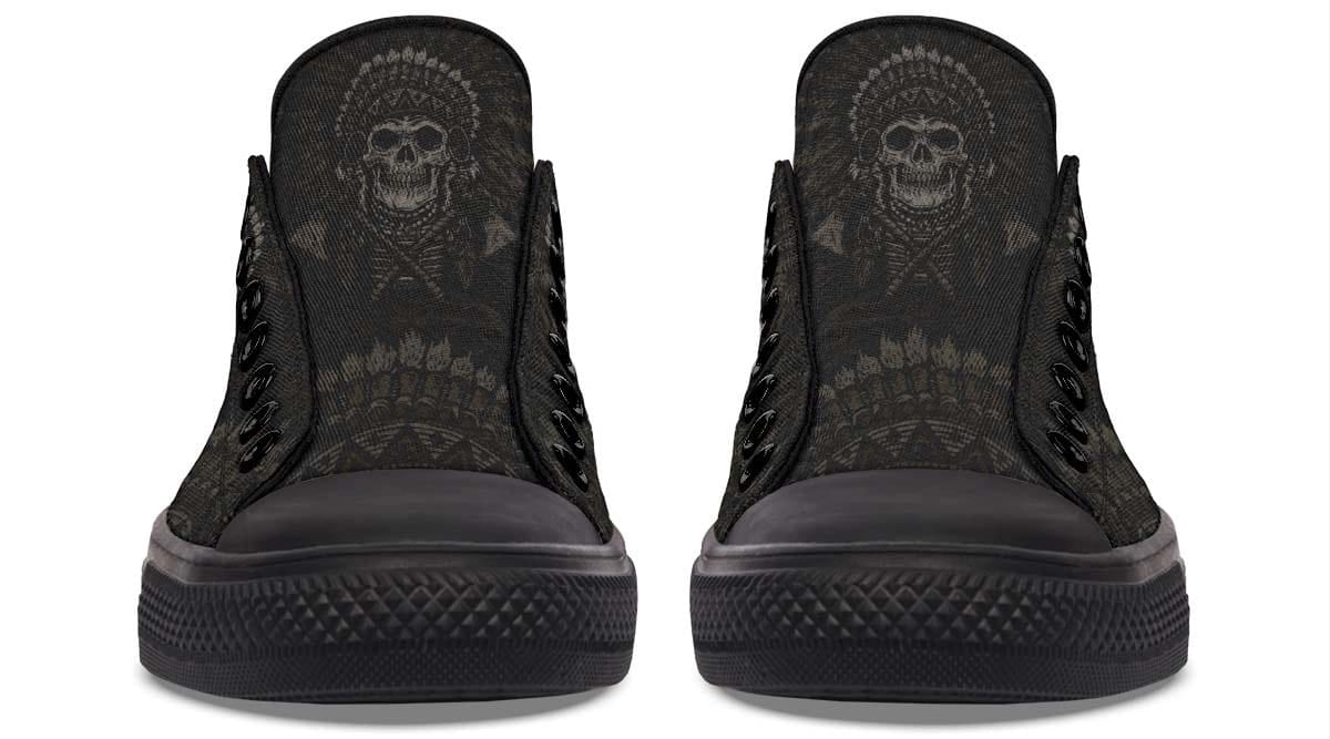 American Native Skull Art Lowtop Sneaker