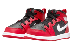 Jordan 1 Mid Black Gym Red (TD)